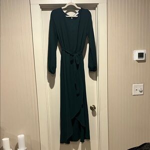 Green Long Sleeve Dress